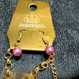 Paparazzi Jewelry Necklace with Earrings